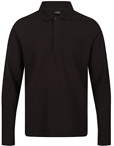 Regatta Men's Professional Mens Pro 65/35 Classic Long Sleeve Polo Shirt Polo Shirt (Pack of 1)