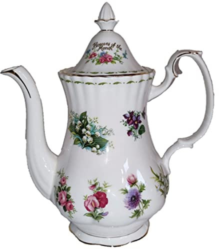 Royal Albert / Kaffeekanne / FLOWER OF THE MONTH / Original / Rofu / Action / Kik
