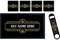 ShopQuality4U Personalise Cocktail Bar Runner Mat, Matching add-ons Bottle Opener, Drinks Coasters, Gift Set | Beer Gifts Home Bar Accessories for Pub Bars Man Cave Him Her Gin Oclock
