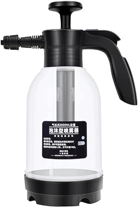 Pulvérisateur de mousse de lavage de voiture, bouteille de pulvérisateur de mousse manuelle deux modes pulvérisateur de mousse de pression de grande zone de pulvérisation pour la maison(Blanc)