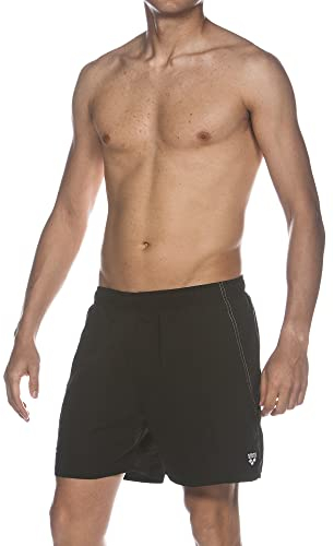 ARENA Herren Fundamentals Boxer Swim Trunks, Black-white, L EU