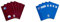 Oxford Collegeblock A4 liniert, 80 Blatt, gelocht, violett, 5 Stück & Schulheft A4, liniert, mit weißem Rand, 16 Blatt, blau, 5er Pack