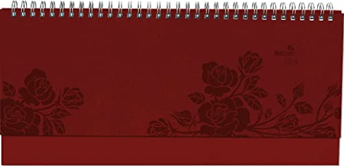 Tisch-Querkalender Nature Line Flower - Kalender 2024 - Alpha Edition-Verlag - 1 Woche 2 Seiten - Format 29,7 cm x 13,5 cm