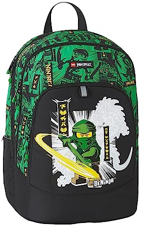 LEGO Unisex Round Schulrucksack rund, grün