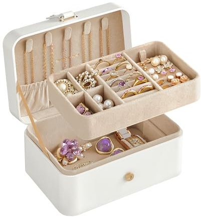 SONGMICS Schmuckschrank, weiß UJBC166W01