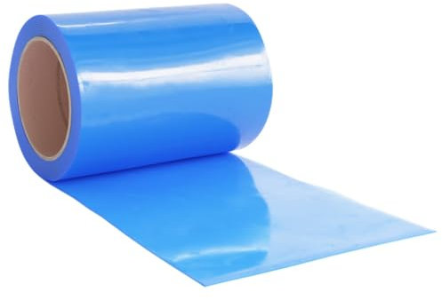 vidaXL Rideau de Porte Bleu 300 mmx2,6 mm 10 m PVC, Bande de Porte, Rideau de Bande PVC, Rideau de Porte PVC, Bande de Rideau, Bande de Porte PVC