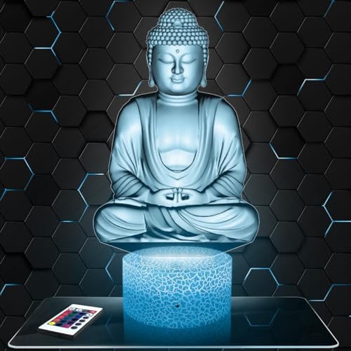 Nachttischlampe Buddha Thai Religion deko Meditation Yoga Entspannung Zen. Geschenkidee Mann Frau objekt Buddha Thai Religion Nachtlicht Erwachsene deko Zimmer. TOP