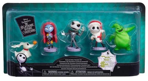 Just Play Disney Tim Burton‘s The Nightmare Before Christmas, Sammelfiguren-Set, 4-teilig, Kinderspielzeug ab 3 Jahren