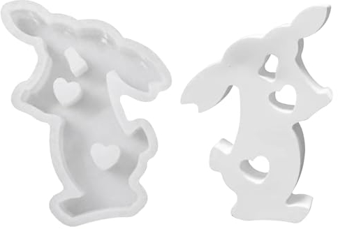 Kuss Hase Gießform Osterhase Silikonformen Gießformen - Giessform Silikon Ostern Deko Geschenke zum Muttertag, Silikonform Gießform Hasenform Deko Beton zum Gießen