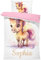 Pictogogo Süßes Pferd-Design Kinderbettwäsche für Mädchen und Jungen mit Namen, Personalisiert, Wählbare Baumwollunterfarbe (Weiß, Rosa, Blau, Grau), Oeko-TEX, 135 x 200 cm