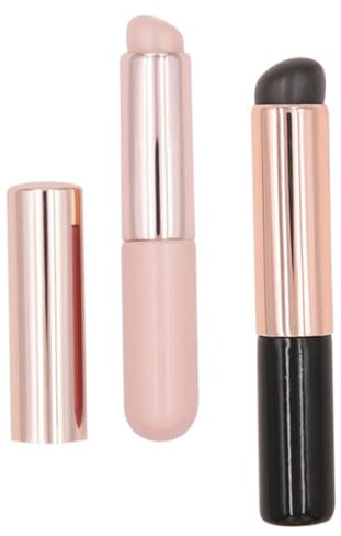 Beaupretty 2pièces Brosse à Ongles Silicone Pour Art De Ongle Applicateur De Et Pinceau à Noir Rose