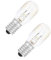 15W Scentsy Light Bulb Warm White 2700K, E14 Small Screw Oven Bulb, Salt Lamp Bulbs E14 SES Small Edison Screw, T20 Tubular Incandescent Bulb for E14 Pygmy Sewing Machine Light Fridge Bulb (2-Pack)