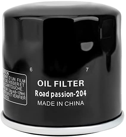 Road Passion 204 Filtro Olio Compatibile con Arctic Cat,Honda,Kawasaki,MV Agusta,Yamaha 3201-044 15400-PFB-014 15410-MFJ-D01 16097-0002 16097-1068 8000A9294 T1210444 1WD-E3440-00 T1218001（1 pezzo）