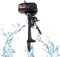 Außenborder Benzinmotor 2600W, 2 Takt 3.6PS Außenbordmotor Motor, Leistungsstarker Bootsmotor mit CDI Zündsystem, Wassergekühlter Aussenborder für Schlauchboote und Angler