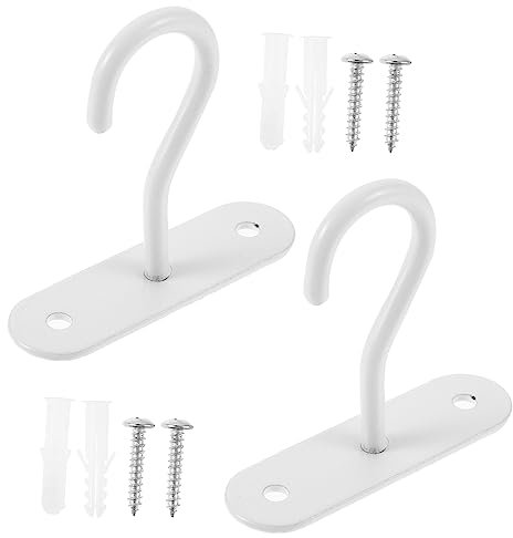 TOYANDONA 2ensembles Crochets De Plafond pour Plantes Suspendues Supports Muraux pour Jardinières Crochets pour Suspension De Luminaires Intérieurs Et Extérieurs