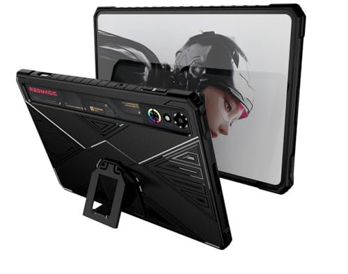 GIOPUEY Coque pour RedMagic Astra Gaming Tablet, Coque arrière en TPU Souple, Ultra-Mince, Anti-Vibration et Anti-Glissement - Noir