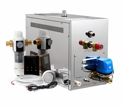 Sauna Steamer, Luxury 9KW Spa Shower Steamer Sauna Steam Bath Generator, Installations for Bathroom