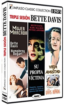 Pack 3 DVDs Bette Davis Mujer Marcada + Su Propia Victima + Vieja Amistad