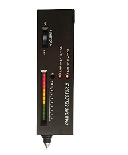JZK Portatile elettronico tester per diamanti, zaffiri, rubino, cristallo, agata, giada, strumento di prova durezza delle pietre preziose, Diamond Selector II V2