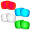 HKUCO Verres de Rechange pour Oakley Holbrook XL OO9417 Rouge/Bleu/Titane/Vert des Lunettes de Soleil