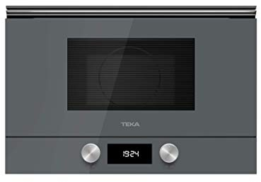 Teka ML 8220 BIS L - Microondas de Integración + Grill, Urban Colors Edition, Base Cerámica, 5 Niveles de Potencia, 9 Menús de Acceso Directo, Color Cristal Stone Grey
