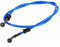 Keenso Motorradölschlauch, 50 cm - 120 cm Bremsölleitungsschlauch aus geflochtenem Stahl für Motorrad, 4 Farben (600 mm-Blau), Modifikation des Bremssystems
