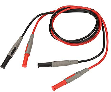 Kit de cordons de test électroniques, P1032 Ligne de test de fiche banane de 4 mm Moulé par injection Câble de fil multimètre droit à droit,Kit de Fils de Test Multiples