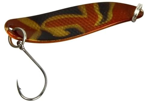 FTM Spoon Hammer 3,3cm 2,4g - Forellenblinker, Farbe:Camou-braun/UV orange