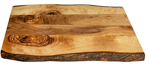 Tramanto Planche à découper en bois d'olivier Jaune 38,1 cm