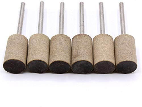 6X Sharpening tip whetstones Cylinder 12mm for Dremel, Proxxon Grinders Whetstone