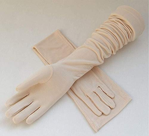 Gants de Protection Solaire Femmes Gants de Conduite Tactile Eté Gants à Doigts Complets Long Respirant Manchon de Bras Anti-UV Antidérapant Gloves Extérieur Sport pour Cyclisme Moto Vélo Equitation