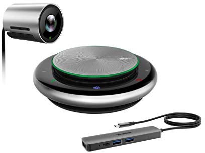 Yealink Videokonferenzlösung Room System Meeting Kit – Set 4K Kamera UVC30 + USB/Bluetooth-Freisprecheinrichtung CP900 + BYOD-Box