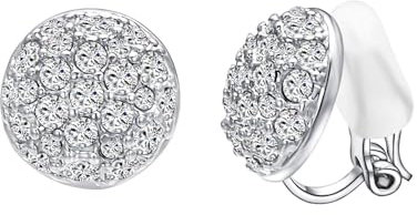 Vogem Ohrclips Damen Ohne Ohrlöcher für Damen Frauen Mädchen Silber Clips Ohrringe Runden Modeschmuck