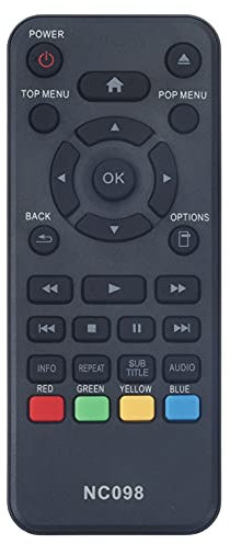 AIDITIYMI NC098UL Replace Remote Control NC098 fit for Philips Blu-ray Disc DVD Player BDP1502 BDP1502/F7 BDP1502F7 BDP1502 F7