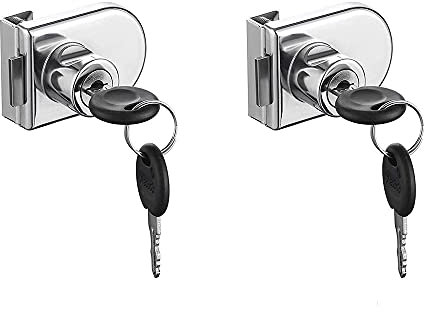 Serratura Vetro, Serrature Per Porte, Serratura Porta in Vetro, Serratura Per Porta In Vetro In Acciaio Inossidabile, Per 5-8mm Vetro Porta Senza Trapano