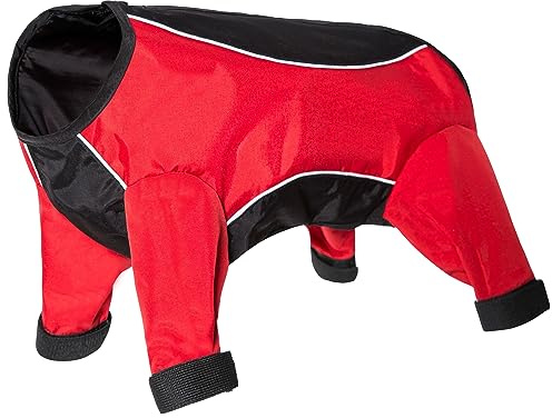 Trespaws Water Resistant Dog Rain Coat Anti Snowball Reflective Trims Tia