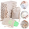 awagas 30Pcs Organic Soap Bags, 100% Natural Sisal Soap Bags Bulk 14x 9cm, Eco Friendly Bath Sponge Puff Bag, Exfoliating Saver with Drawstring for Foaming Drying Soaps