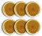 OGO LIVING - Lot 6 assiettes plates balata 27,5cm en grès jaune - 2614310