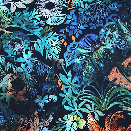 MAGAM-Stoffe Hanna Baumwollstoff Bezugsstoff Oeko-Tex Meterware 50cm (Neytiri)