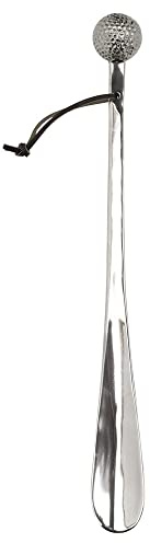 Mars & More Schuhlöffel Schuhanzieher Golfball Silber Alu 47 cm