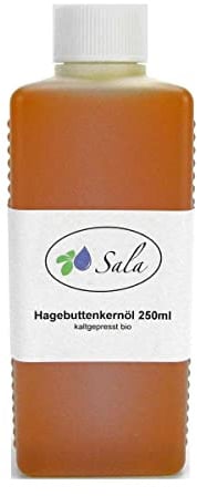 Sala Hagebuttenkernöl Wildrosenöl kaltgepresst BIO 250 ml PET Flasche