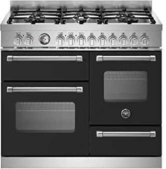 Bertazzoni Master Series MAS106L3ENEC Dual Fuel Range Cooker - Matt Black - A/A Rated