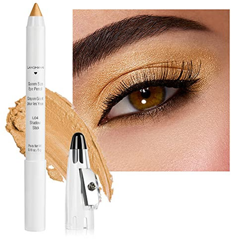 AOOWU Eyeshadow Stift, Waterproof Glitzer Lidschatten Stift, Highlighter Eye Shadow Pencil, Schminke Make-up Pen für Einfaches Auftragen Und Intensives Farbergebnis, Langanhaltend & Parfümfrei(04)