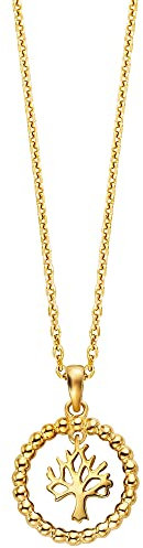 Julie Julsen JJNE01142.3 Mädchen Collier Lebensbaum Silber 925 Gold 41 cm
