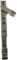 CATENACCIO AGB AD INCASSO PER FINESTRE LUNGHEZZA 180mm LARGHEZZA 18mm SPESSORE 12mm ZINCATO BIANCO