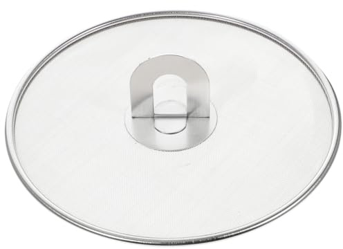 Luxshiny Couvercle Anti Projection Huile Acier Inoxydable 21 Cm Maille Protecteur De Poêle Sécurité Cuisine Anti Éclaboussures Pour Friture Et Cuisson