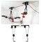 Hanging Storage Shelves Random Ladder Mountain Hangers Bike Heavy Color to Black Mounted Duty Ceiling Stands Rope Hanging Kg Hook Steel Hooks Up for Road Black, Lift Ropes with Hoist Storage