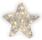 goobay 64787 LED Drahtstern 3D / Weihnachtsdeko/Weihnachtsstern mit Timer/Integrierte LED Lichterkette/verwendbar als Tischlampe, Deko im Winter und Weihnachten/Beleuchtung batteriebetrieben