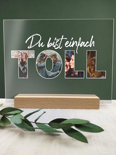 Du bist einfach Toll - Acryl Foto Geschenk - Geschenke Für Männer - Geschenk Für Männer, Partner Geschenk, Lustige Geschenke, Männer Geschenke Kleinigkeiten, Geschenk Ehemann, Kleinigkeiten Für Frauen