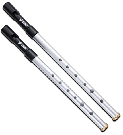 Sondery Irische Pfeife Penny Whistle Tin Whistle Irish Whistle Schlüssel von C D silbernes Aluminium